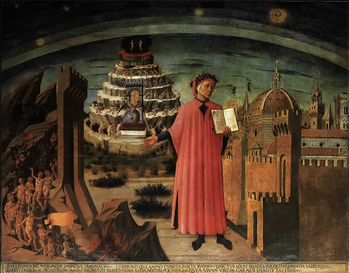 DOMENICO DI MICHELINO. Dante and the Three Kingdoms. 1465. Museo dell'Opera del Duomo, Florence